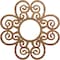 Ekena Millwork Cohen Wood Fretwork Pierced Ceiling Medallion, Walnut, 38"OD x 13"ID x 3/8"T CMWP38X38X0375COWA - alternate 1